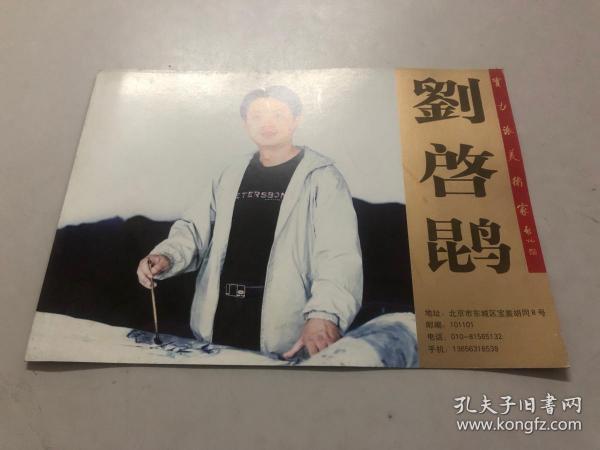 实力派美术家刘啓鹍 作者简介页一页