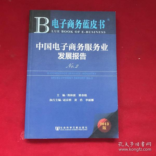 电子商务蓝皮书：中国电子商务服务业发展报告No.2（2013版）