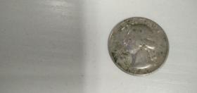 美国25美分硬币 1966
