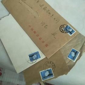 实寄封 信销  每个都贴8分邮票一枚   
图为4件的照片