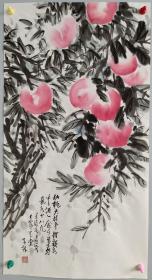 著名花鸟画家西安美院教授【陈子林】寿桃