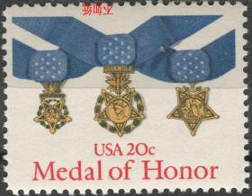 美国邮票 1983年 荣誉勋章 1全新 US02