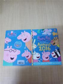 【外文原版】  Peppa Pig The Official Annual 2016【精装绘本】【内有笔迹】