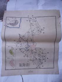 民国地图 ——蓬安  45*38cm