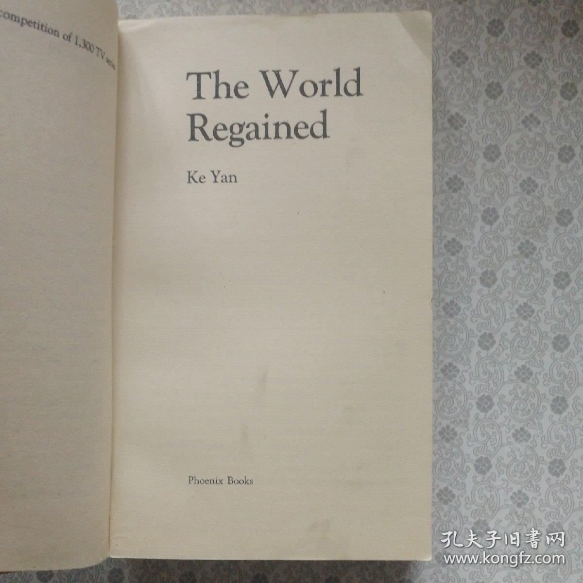 The World Regained 寻找回来的世界 英语正版