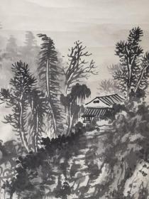 郁文华（1921-2014），名炜，字文华。1921年生于苏州。早年曾先后师从蔡铣、张石园学习国画，1948年有缘结识张大千，逐为大千收列门墙，入大风堂为弟子。生前为农工党党员，上海中国画院画师、上海市文史研究馆馆员、上海美术家协会会员、上海大风堂书画研究会会长。