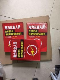 电力从业人员技术操作与技能考核鉴定标准规范实用手册上中下三册 精装(只有书,没有光盘)