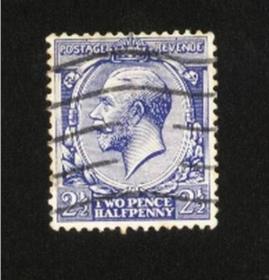 英国普通邮票：1934-1936年乔治五世国王2分半信销散票实拍如图收藏保真