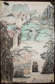 画家张桂笙老师手绘山水（画片2）尺寸69公分×45公分