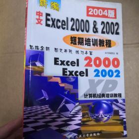 新编中文Excel 2000 &2002 短期培训教程