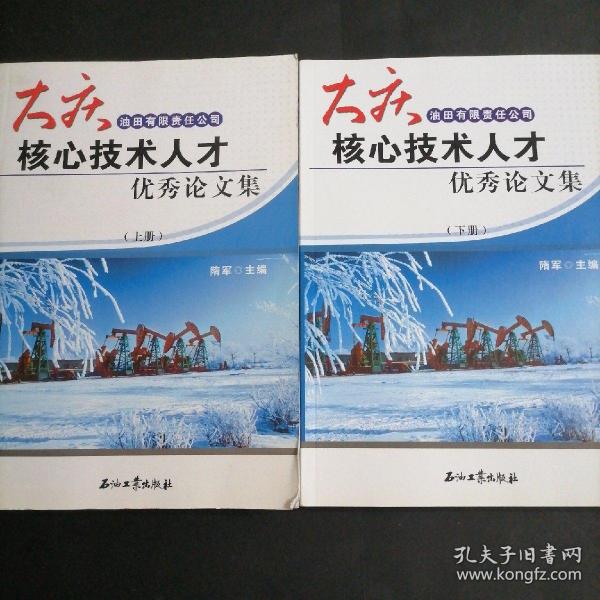 大庆核心技术人才优秀论文集（ 上、下册）两本合售 大庆油田有限责任公司