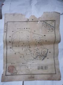 民国地图 ——理番    45*38cm