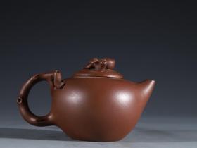 紫砂 寿桃形 茶壶