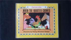 英文原版童书    When the rooster crowed