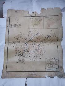 民国地图 ——宣汉    45*38Cm