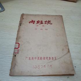 1957年油印版（内经疏）