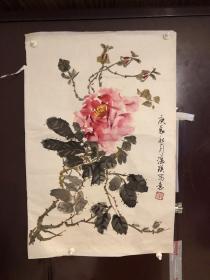 温瑛，中国画学会理事、中国美术家协会会员、北京画院画家、王雪涛纪念馆馆长、中国女画家协会顾问、北京女美术家联谊会名誉会长、北京文史研究馆馆员、北京九·三书画院院长。45X68