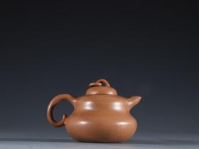 紫砂段泥 葫芦形 茶壶