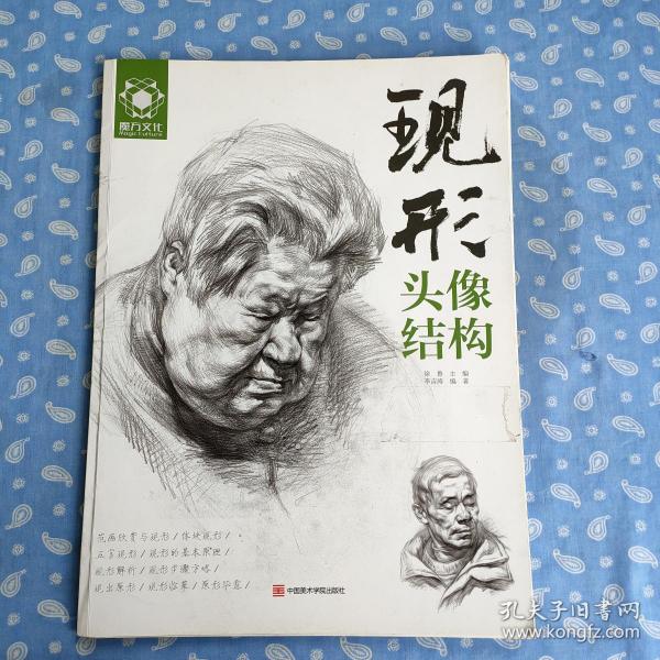 现形头像结构 【李吉涛编著 中国美术学院2017一版一印 页码完整的残册】