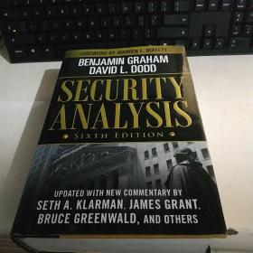 Security Analysis：Sixth Edition, Foreword by Warren Buffett【含光盘 精装 未翻阅】