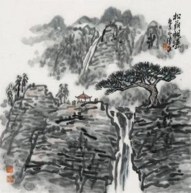 吴伟进   45＊45cm   1500元
吴伟进，浙江浦江人，1988年毕业于上海同济大学建筑与城市规划学院。大学期间师从陈从周教授学习书画与古典文学，校外师从方增先大师