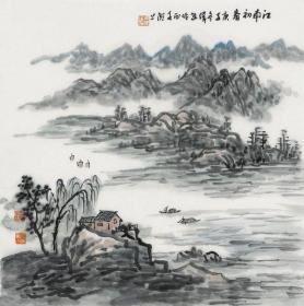 吴伟进   45＊45cm   1500元
吴伟进，浙江浦江人，1988年毕业于上海同济大学建筑与城市规划学院。大学期间师从陈从周教授学习书画与古典文学，校外师从方增先大师