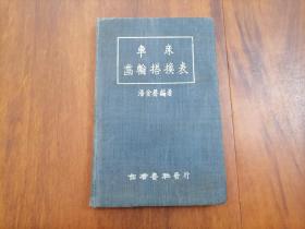 车床齿轮搭换表（64开精装本）（1951年1版1印）