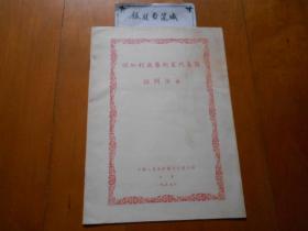 保加利亚艺术家代表团访问演出 节目单 （1955年）