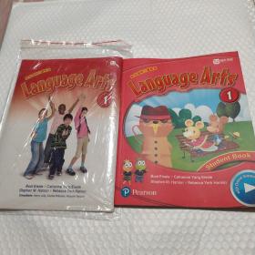 励步国际儿童教育 Language Arts 1 student book +点读贴纸，库存未使用