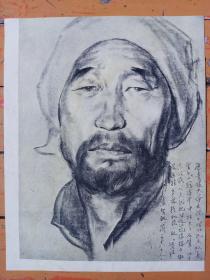 印刷正、反面《素描人物头像画3、4》