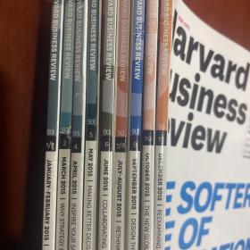 harvard business review 2015  (1-12缺11)   九本合售看图