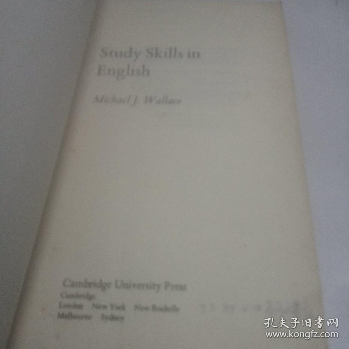 Study skills in English 英语学习技巧 学生用书