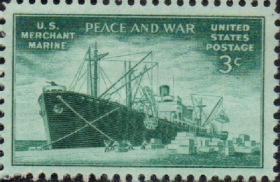 美国邮票，1945年二战美国海岸警卫队，1全
