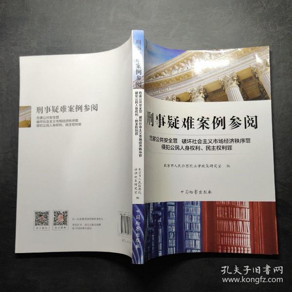 刑事疑难案例参阅：危害公共安全罪·破坏社会主义市场经济秩序罪·侵犯公民人身权利、民主权利罪