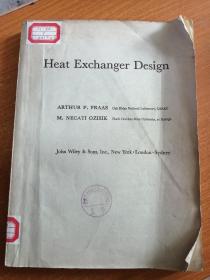 Heat Exchanger Design 英文原版 热交换器设计  大16开