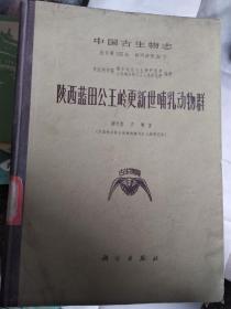 中国古生物志，，陕西蓝田公王岭更新世哺乳动物群