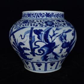 ★特价秒杀2350★精品瓷器■【★★元代青花人物故事纹罐