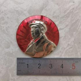 红色纪念收藏**时期毛主席像章胸针徽章黑龙江建设生产兵团