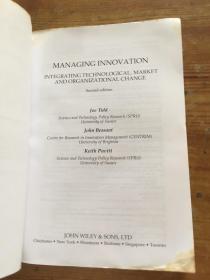 Managing Innovation: Integrating Technological, Market, and Organizational Change, 2nd Edition（货号d189)