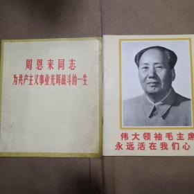 伟大领袖毛主席永远活在我们心中、周恩来同志为共产主义事业光辉战斗的一生（2本）