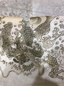 范曾 人物画(宣纸印刷品）二张B