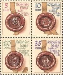 东德1984年古老封印邮票