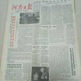 河南日报1985（怀旧老报纸，生日报）