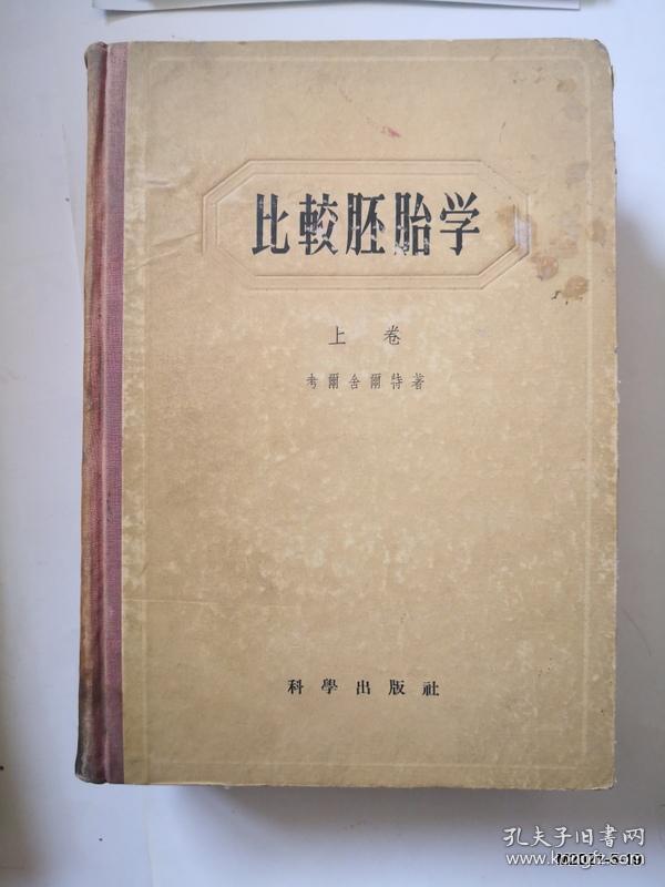 比较胚胎学 上卷