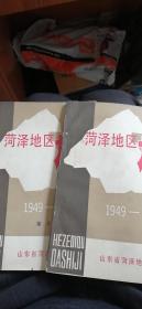 荷泽地区大事记 1949--1989 共两本