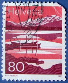 美景--瑞士邮票 --早期外国邮票甩卖--实拍--包真