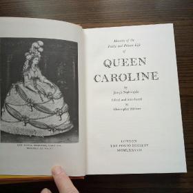 Memoirs of the public and private life of queen Carolina 卡洛琳那皇后公众和私人生活回忆录