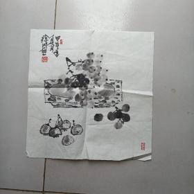 徐川 国画（规格34*33CM)