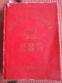 老日记本： 湖北省十堰市第一次妇女代表大会纪念册  50开  有语录