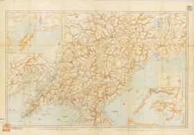 古地图1868 满洲全图。纸本大小98*68.4厘米。宣纸艺术微喷复制。200元包邮